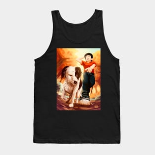A boy and his dog Tank Top